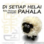 Kartu ucapan idul adha oleh Alhabib. Pada setiap bulunya terdapat pahala.