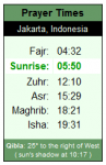 Daily Prayer Times Widget Released