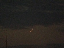 Shawwal Crescent Moon seen in Johor, Malaysia, 28 July 2014.