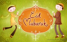 Eid Mubarak - Kartu Lebaran
