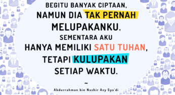 Gambar: Hanya Punya Satu Tuhan, Tetapi Dilupakan