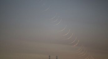 Foto Hilal (Bulan Sabit) Rajab 1438 Hijriyah