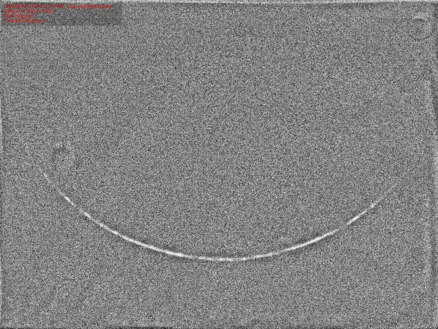 CCD imaging of the 1 Muharam 1440 AH crescent successfully captured the hilal from Kupang, East Nusa Tenggara at the time of sunset.