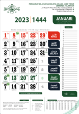 Kalender Hisab NU 2023 M