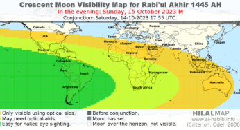 When is 1 Rabi’ ath-Thani 1445 AH?