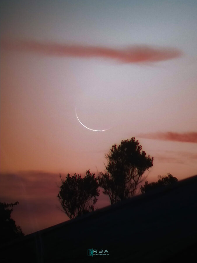 Foto bulan sabit 1 Dzulhijah 1445 H dari Anjongan, Indonesia pada hari Jumat, 7 Juni 2024 M (Roby Astro).