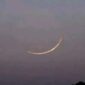 Foto bulan sabit 1 Sya'ban 1446 H yg terlihat pada petang hari Kamis, 30 Januari 2025 M dari Arab Saudi.