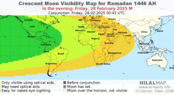 When is 1 Ramadan 1446 AH (2025 CE)?